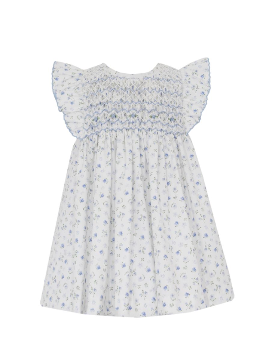 Lily Blue Floral Sleeveless Dress