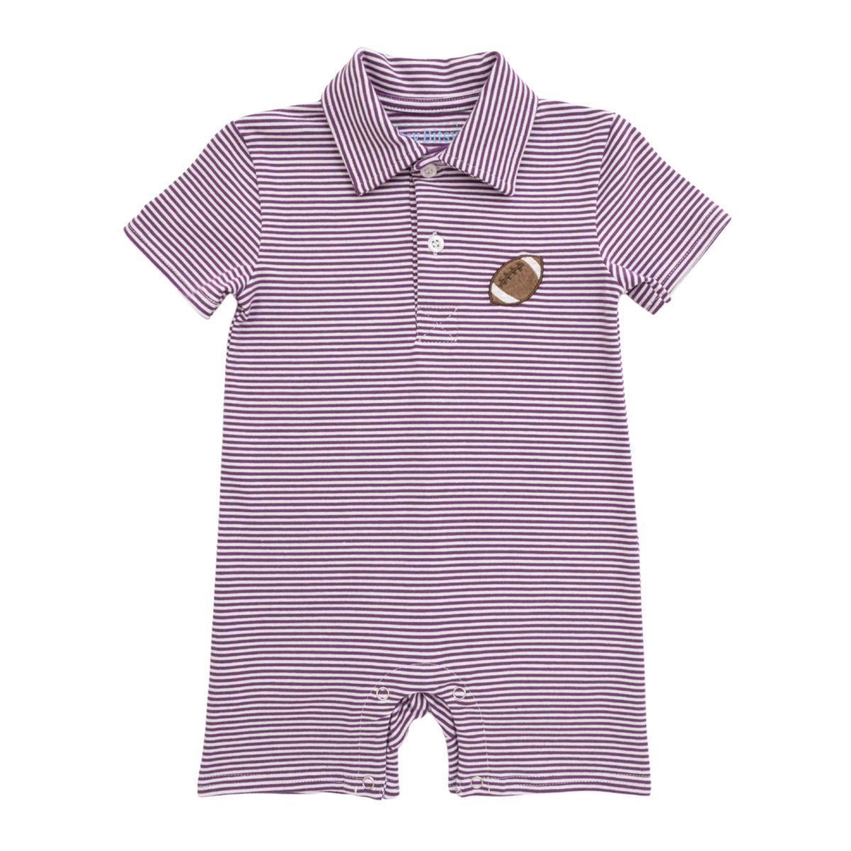 Purple Football Romper