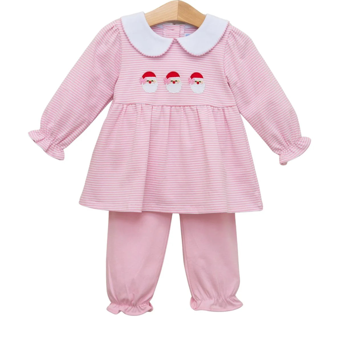Santa Trio Bloomer Pant Set Pink