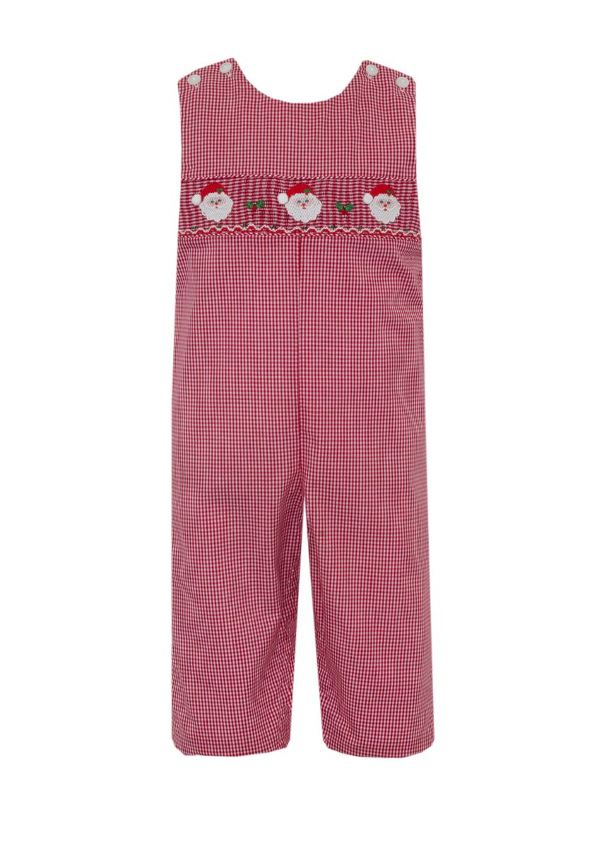 Smk. Santa Face Gingham Jon Jon