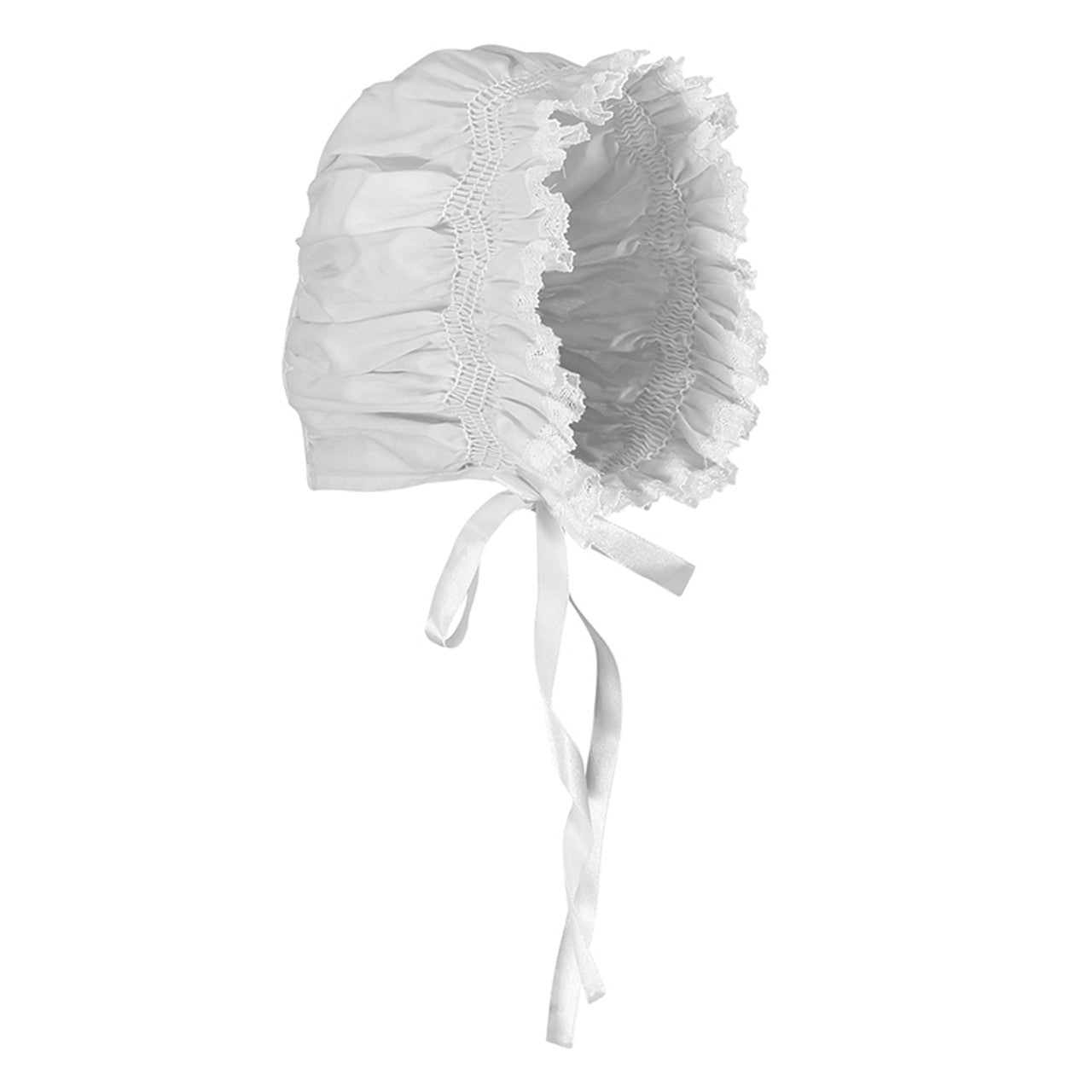 White smock bonnet