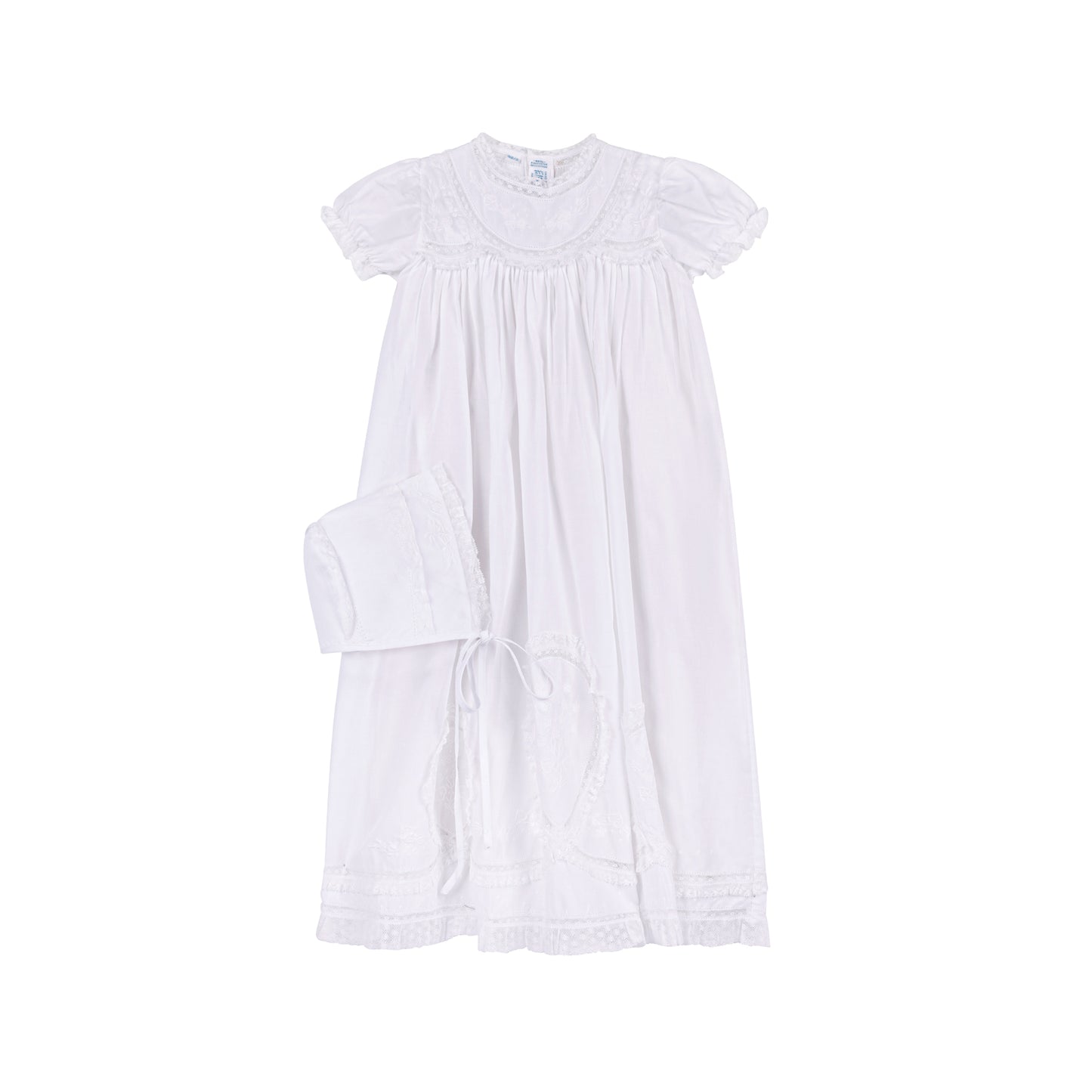 Lacy Yoke Christening set