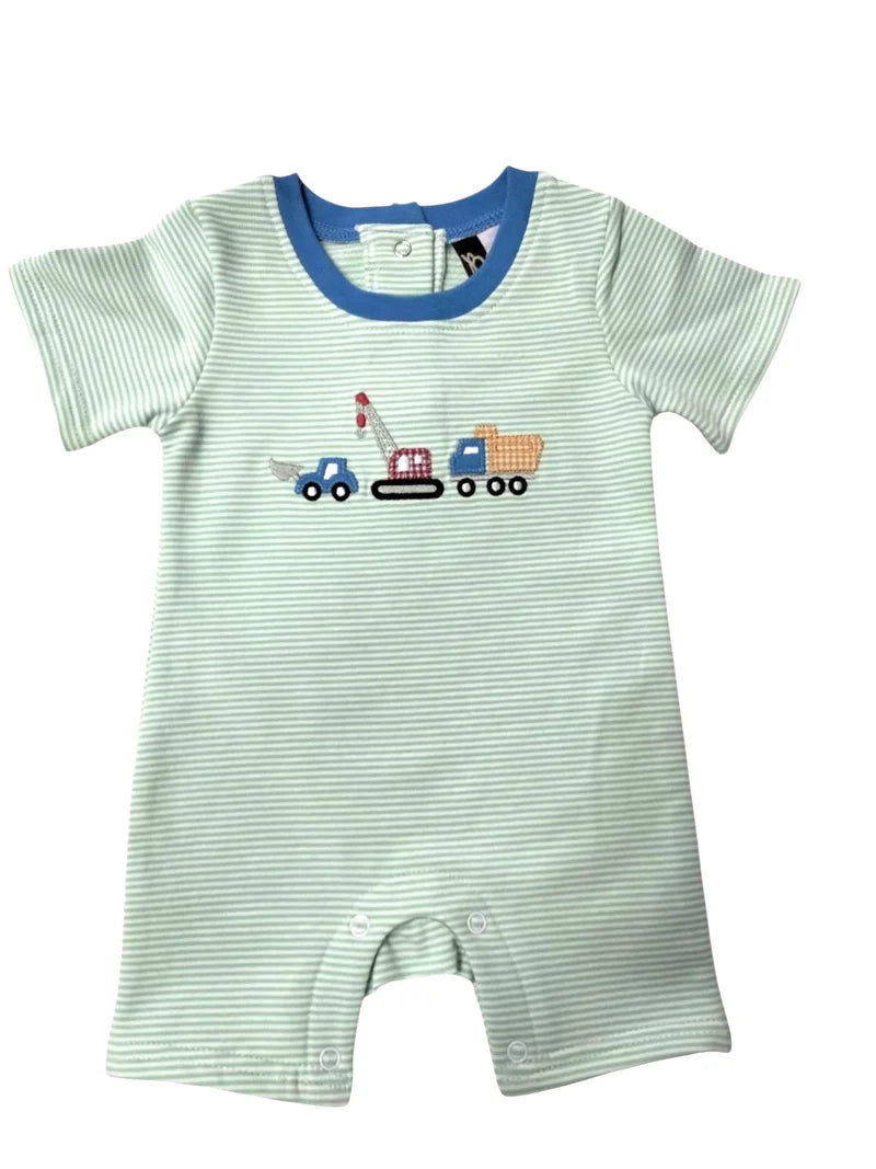 Construction Vehicles Romper