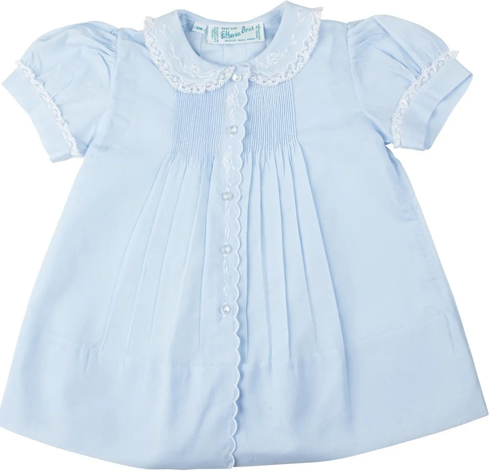 Blue Scalloped Trim Slip Dress (6259)