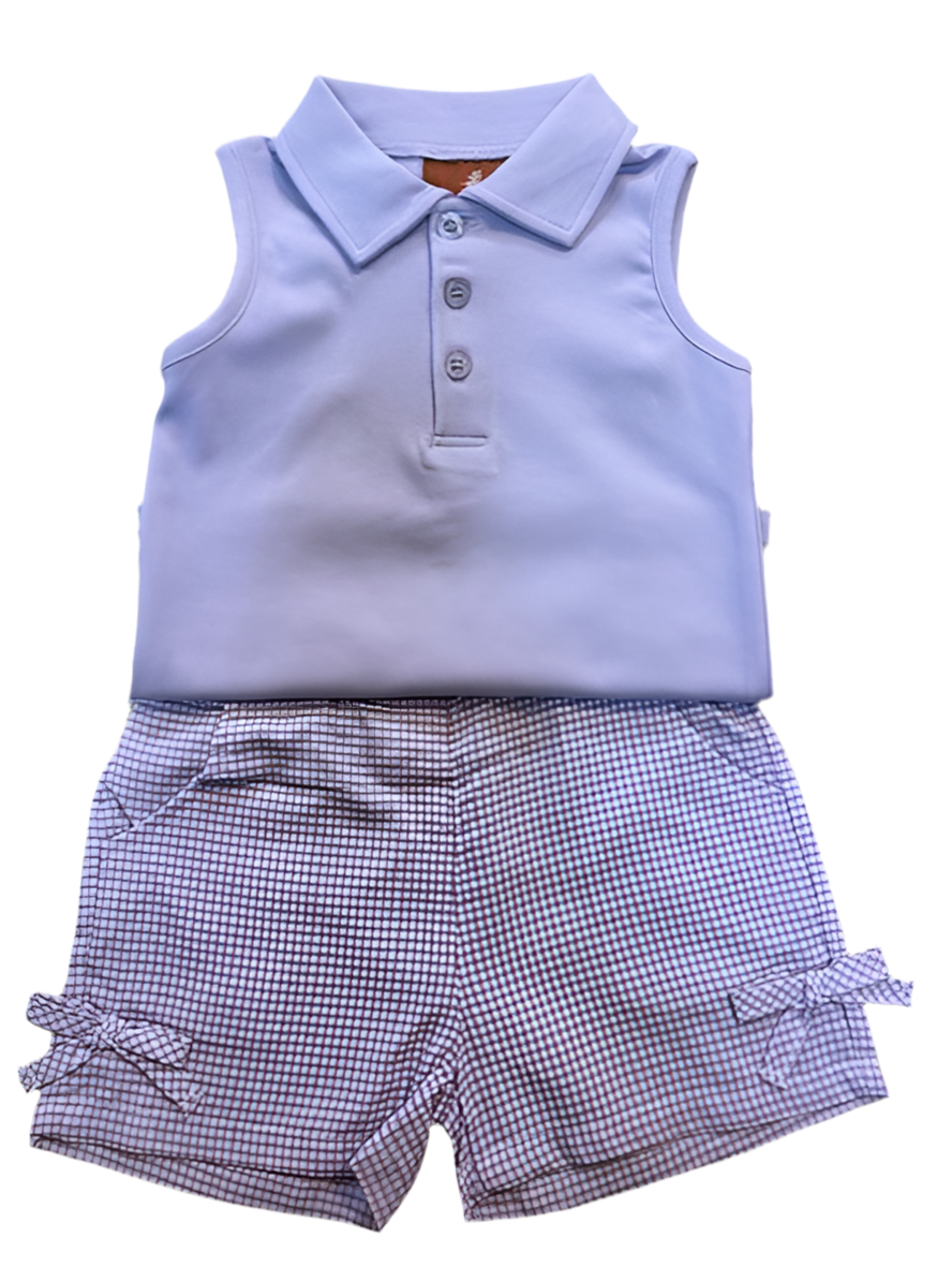 Celeste Gingham Short Set
