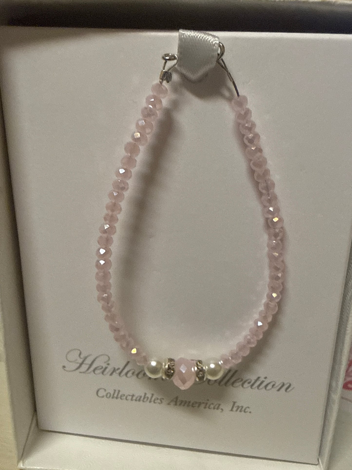Pink crystal bracelet CJ535/5