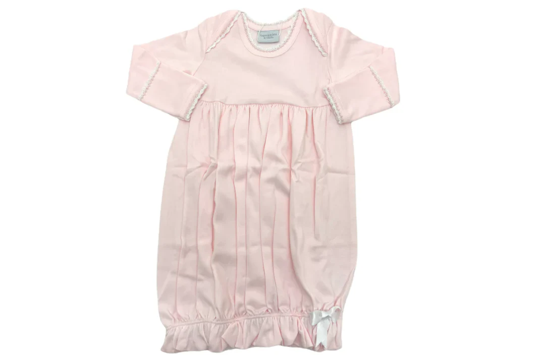 Pink lap shoulder gown-NB