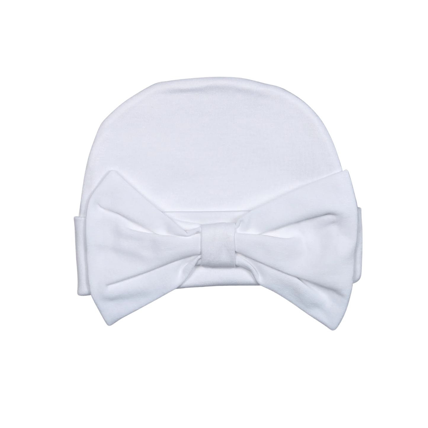 White Bow/White Beanie