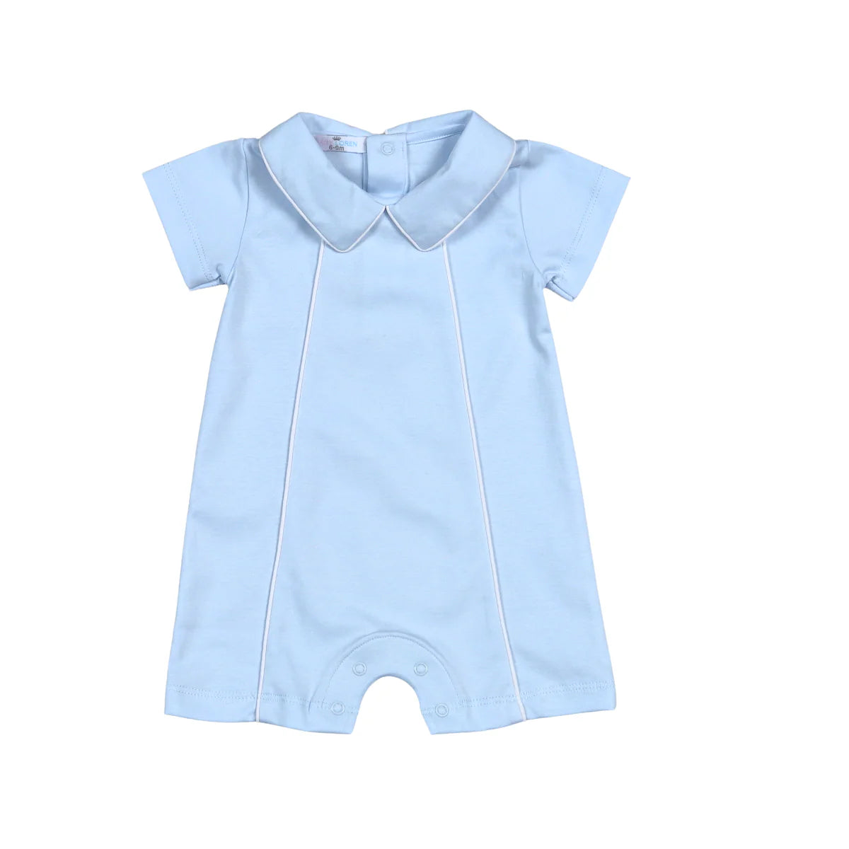 LT Blue / White Trim Playsuit
