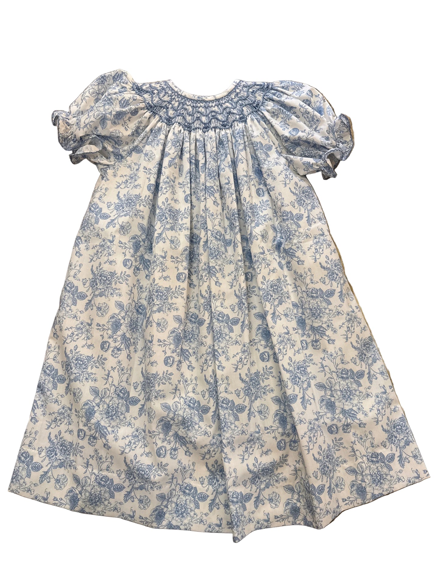 Blue Toile Smk. Dress