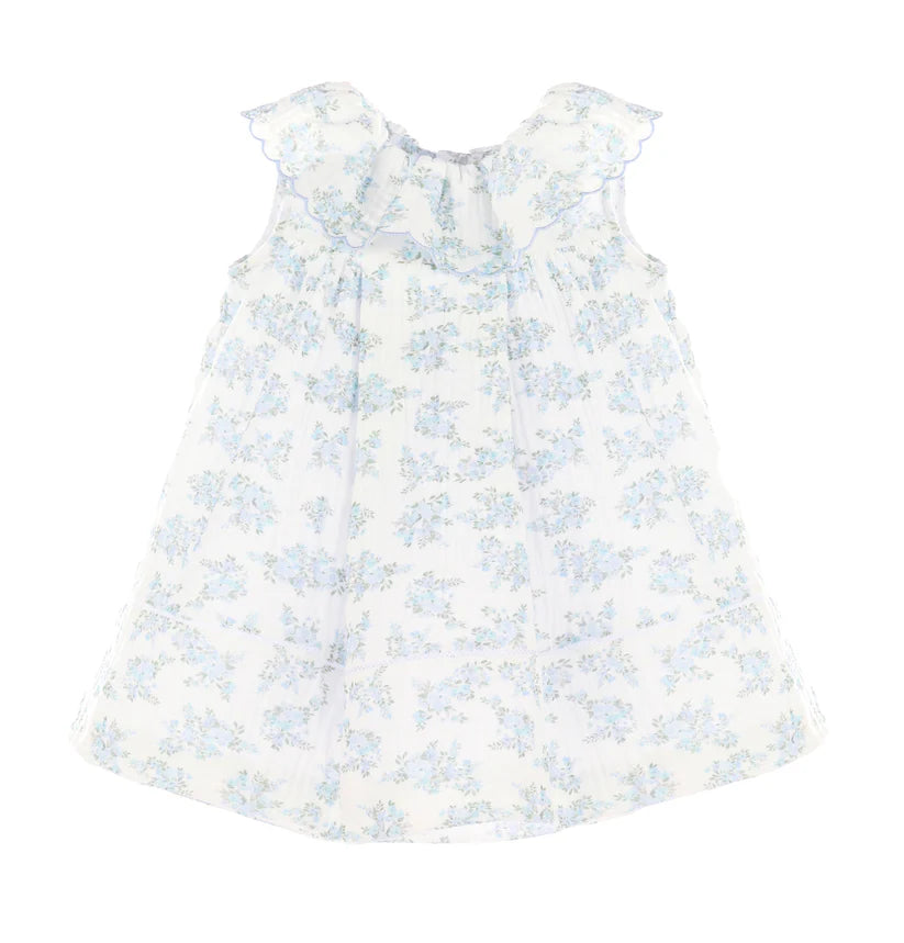 Lilac Floral Ruffle Dress