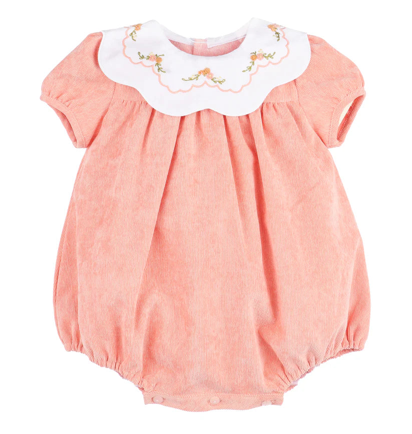 Emb. Scallop Collar Bubble