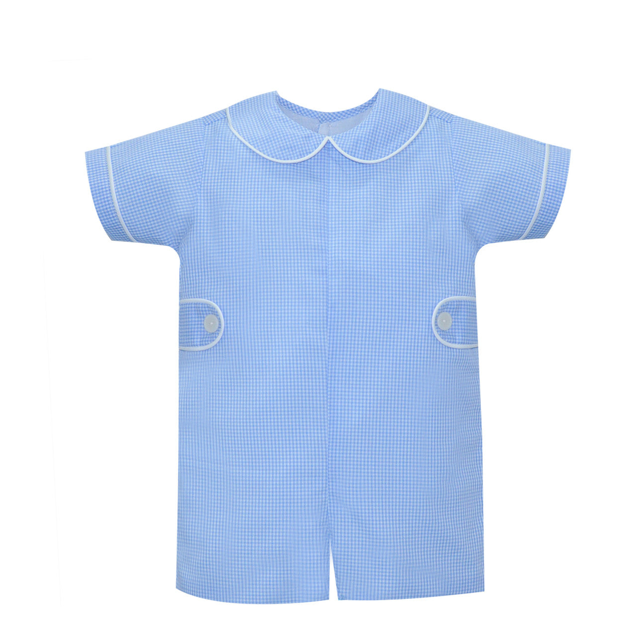 Blue Gingham William Romper