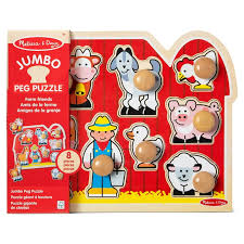 First Play Jumbo Knob Puzzle-Farm