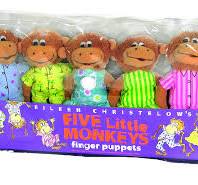 Five Little Monkeys finger puppets