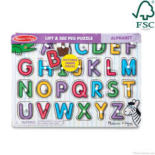 Lift & See Inside Peg Puzzle-alphabet