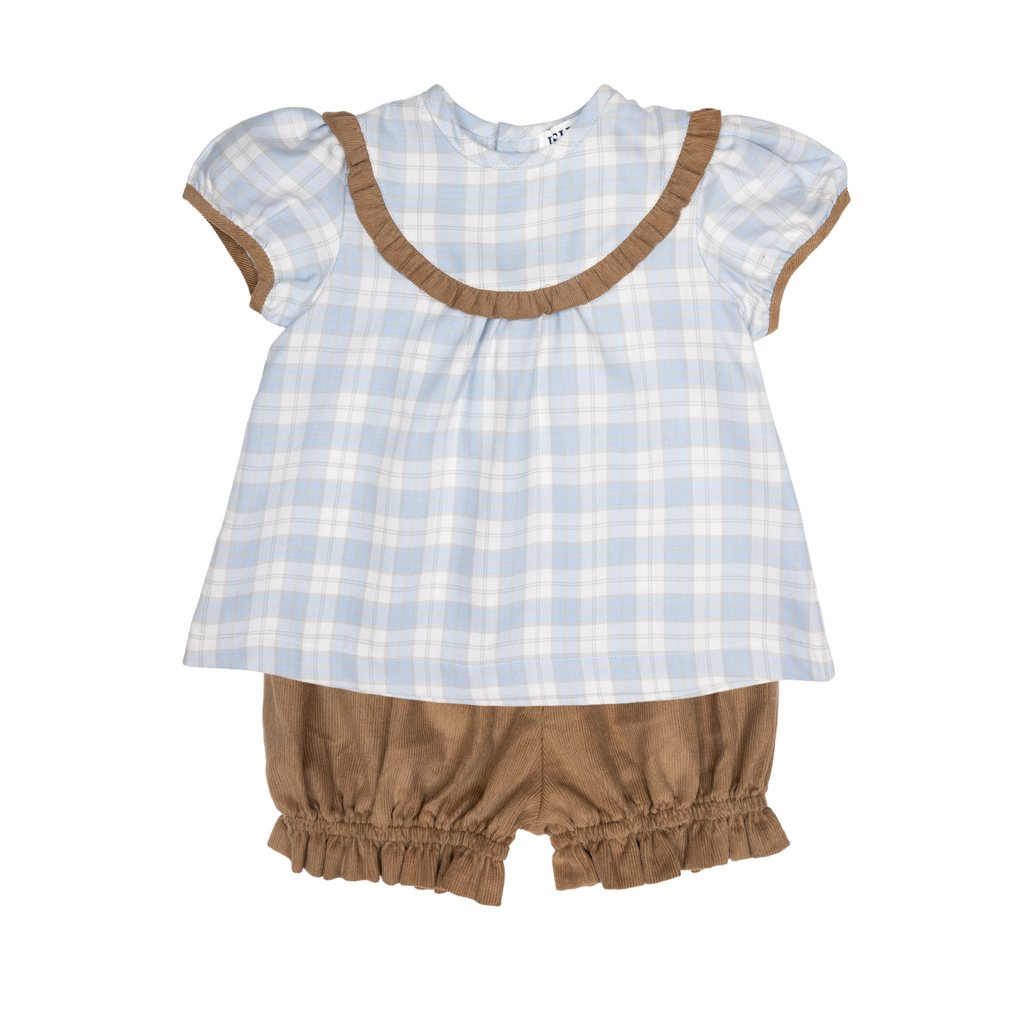 Girls Blue/Khaki 2pc