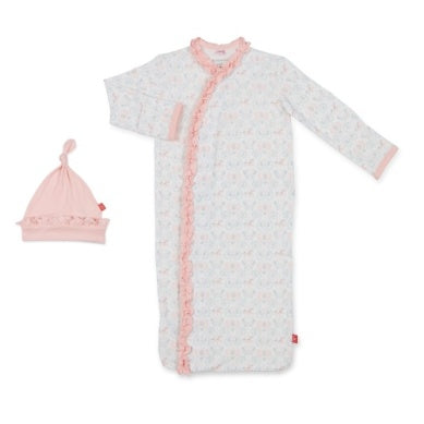 Carousel Sack Gown & Hat Set