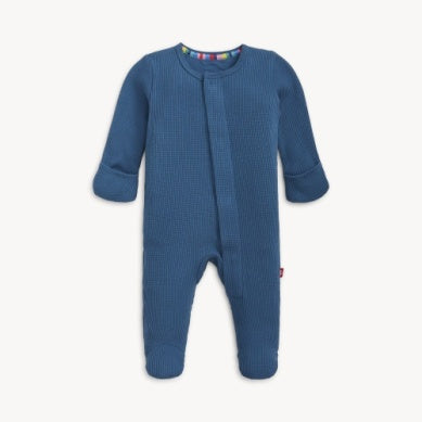 Dark Blue Waffle Footie