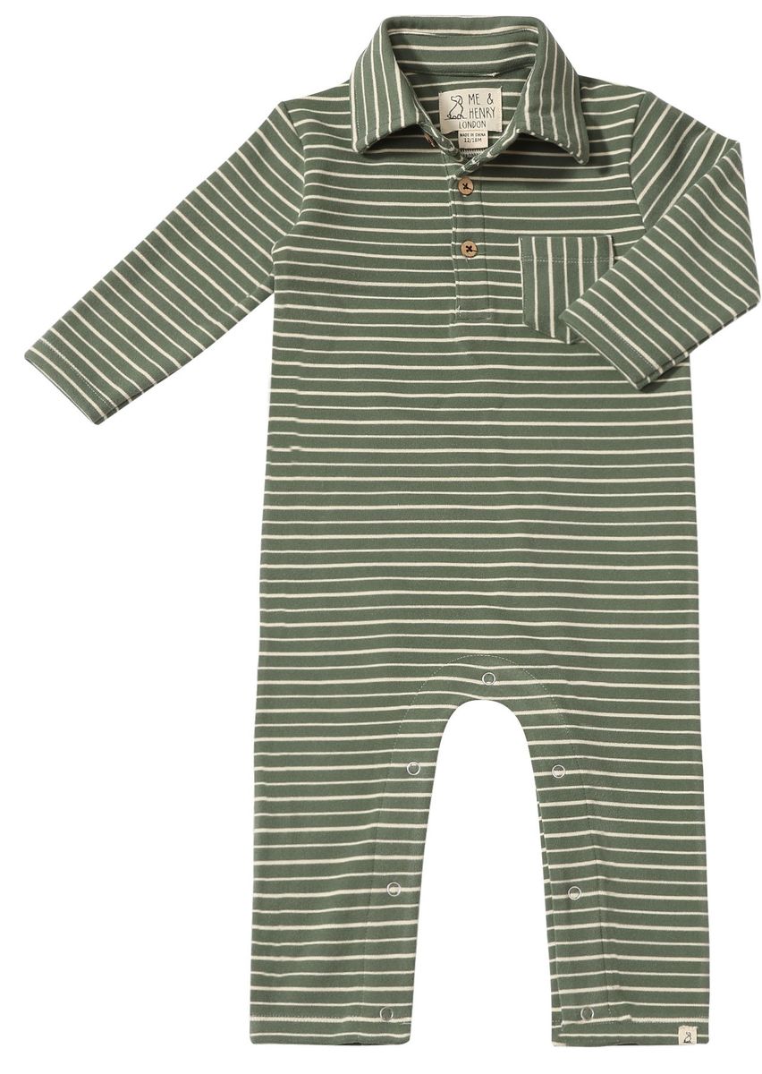 Forest/Cream Romper