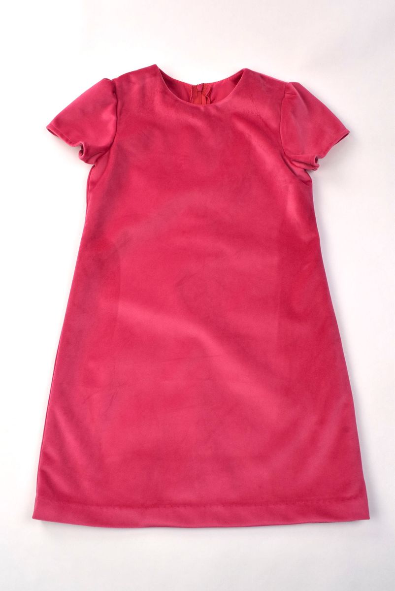 Hot Pink Velvet Dress