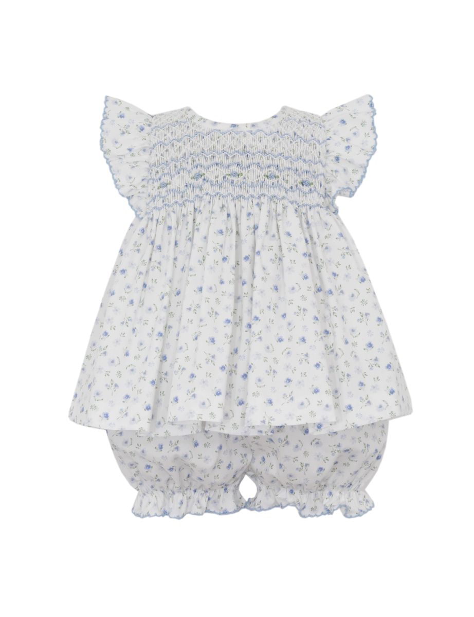 Lily Blue Floral Bloomer Set
