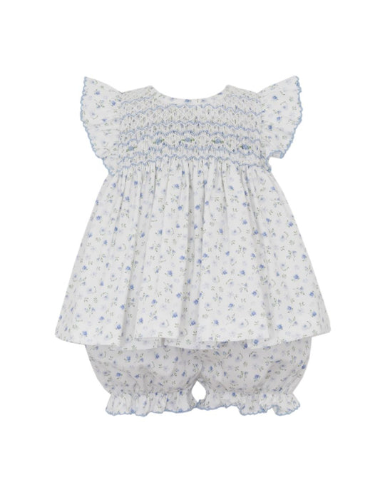Lily Blue Floral Bloomer Set