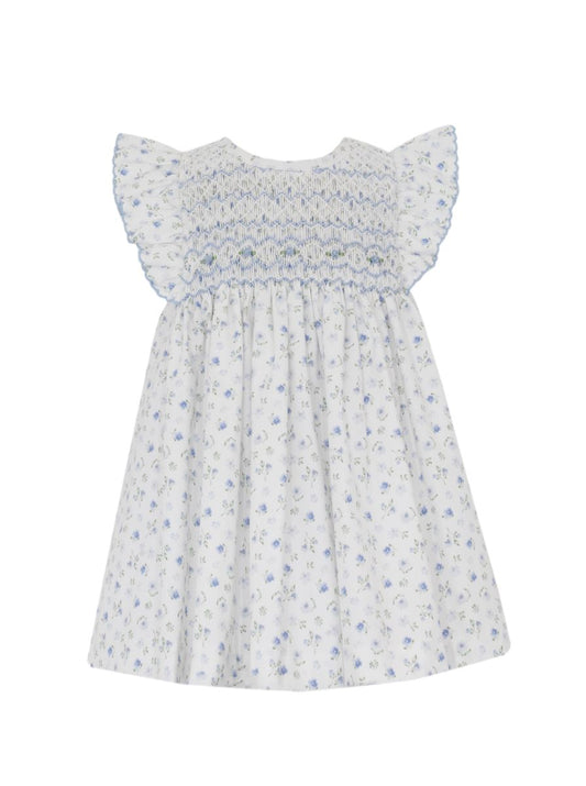 Lily Blue Floral Sleeveless Dress