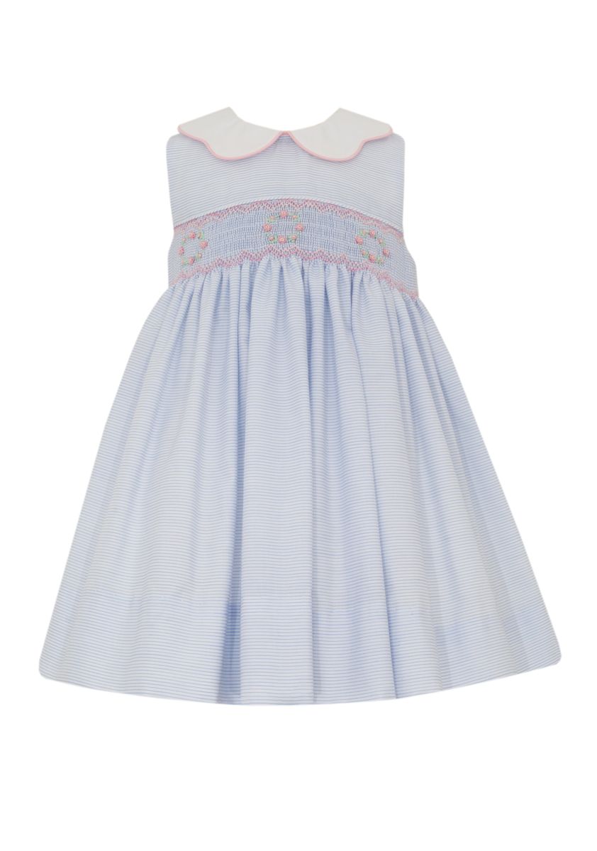 Riley Dress w/Scalloped Collar