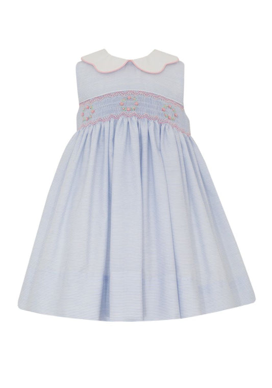 Riley Dress w/Scalloped Collar
