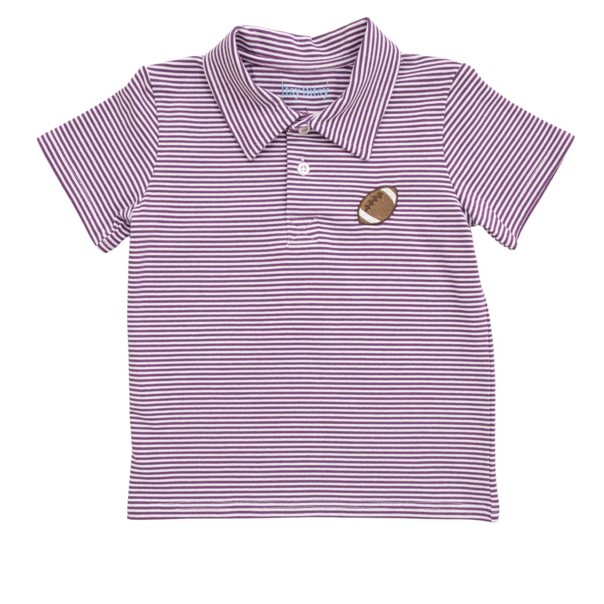 Purple Football Polo