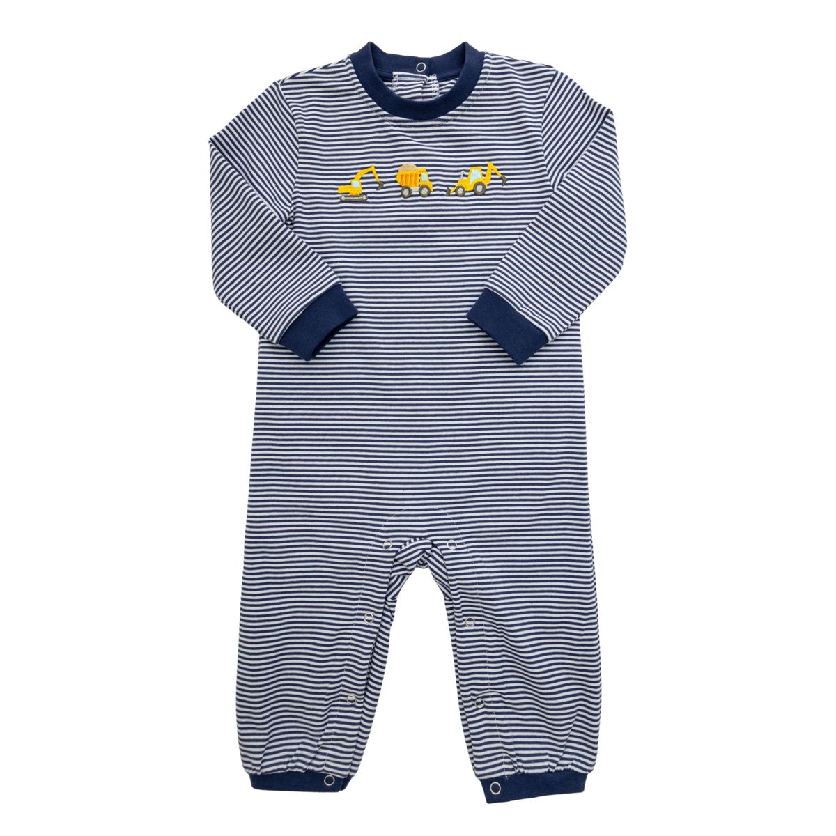Navy/White Construction Romper