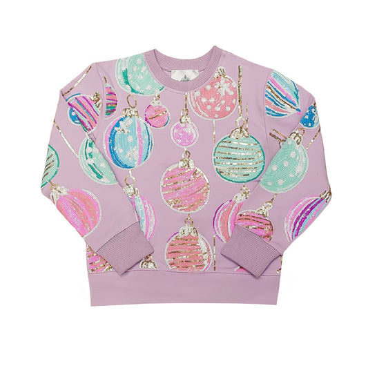 Sequin Ornaments Sweatshirt