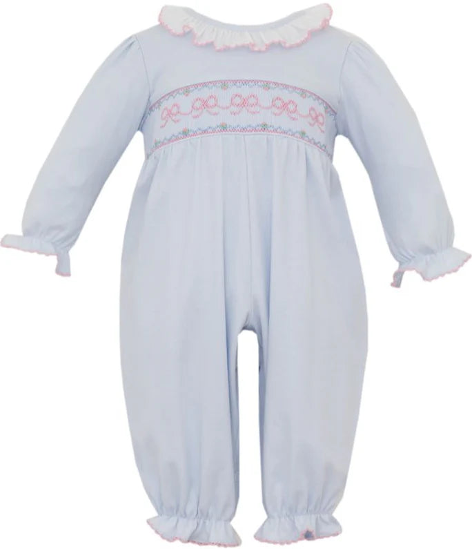 Bows Lt. Blue Romper