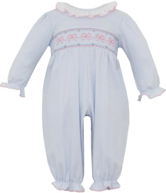 Bows Lt. Blue Romper