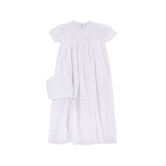 Lacy Yoke Christening set
