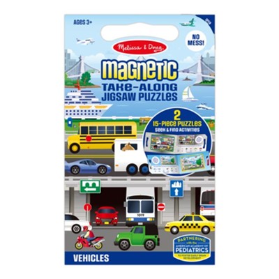 Magnetic Take Along Puzzles Vehicles