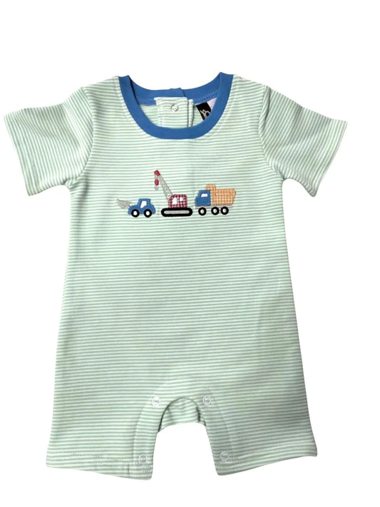 Construction Vehicles Romper