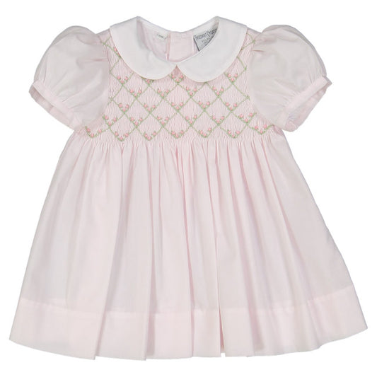 Rosebud Diamond Smock Dress