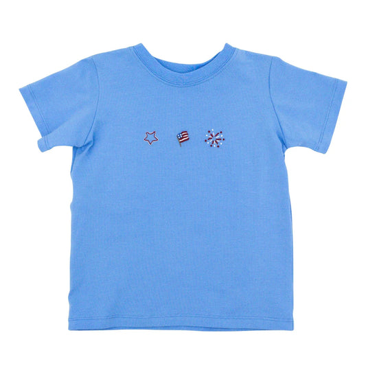 Blue & Red Patriotic Short Set