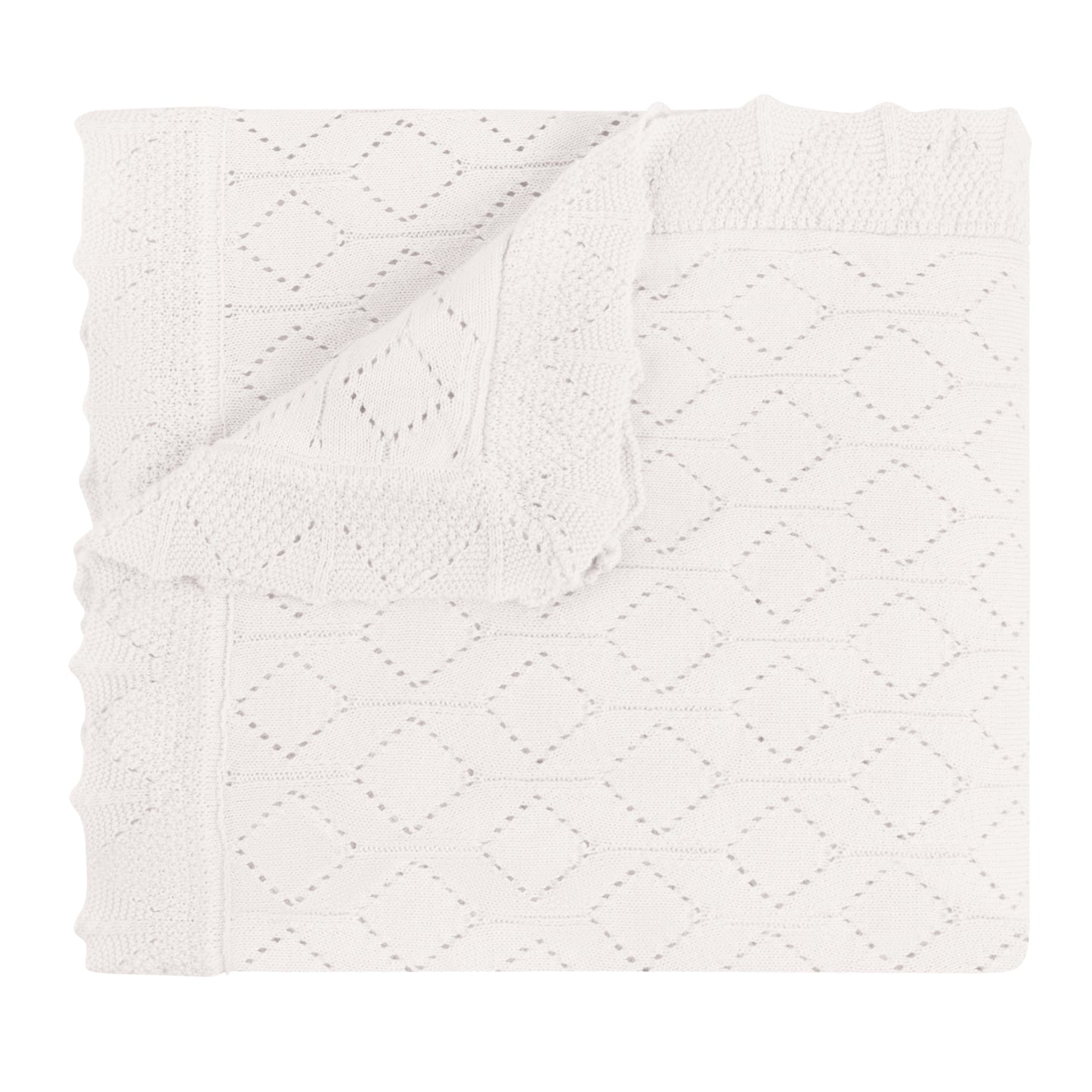 Lux Pointelle Knit Blanket (408)