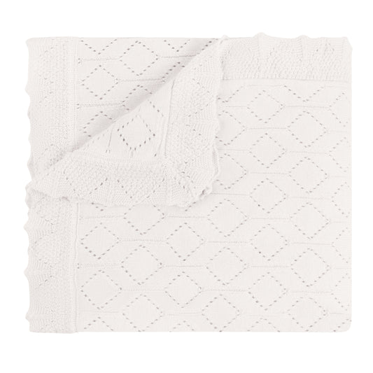 Lux Pointelle Knit Blanket (408)