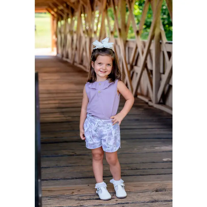 Hydrangea Shorts Set