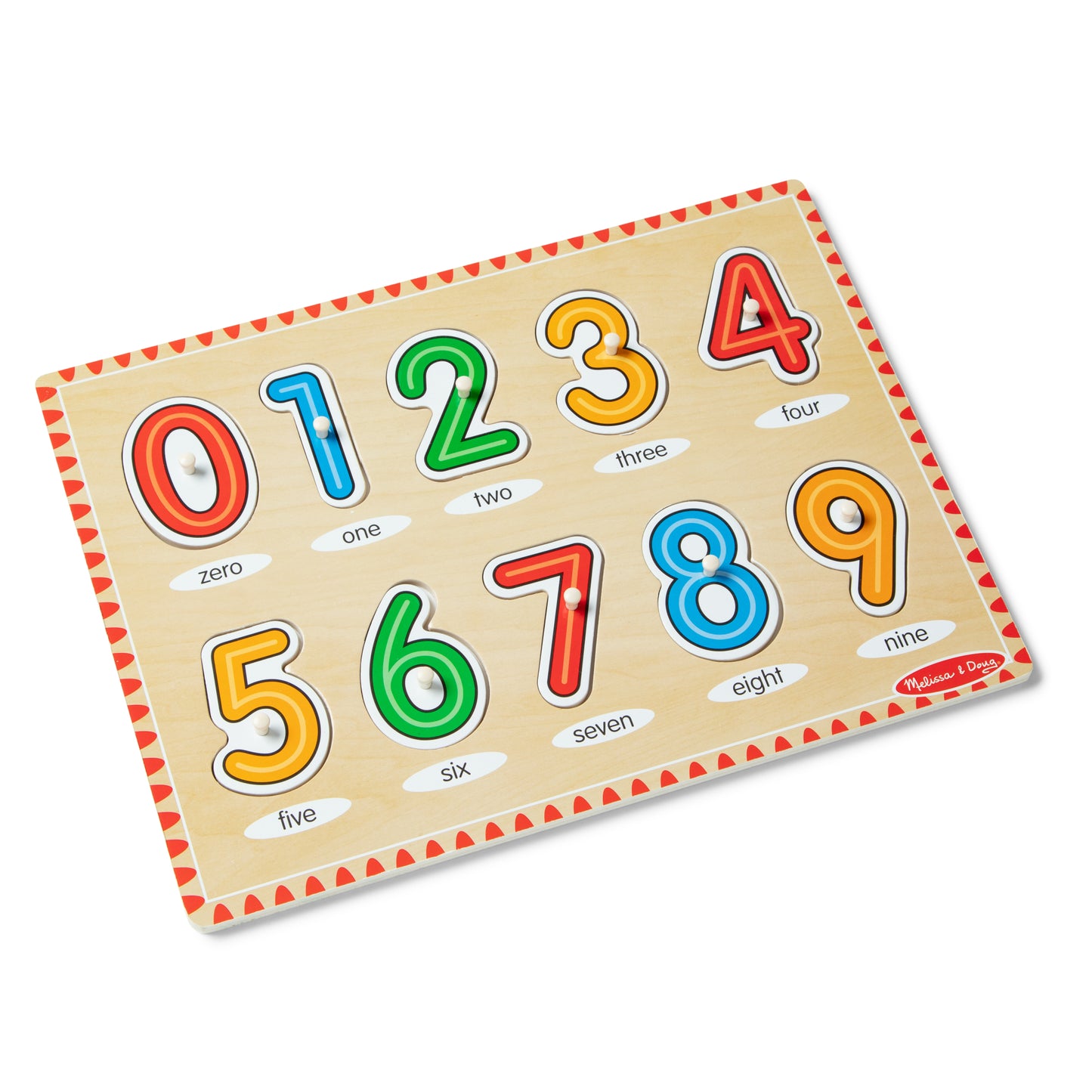 Lift & See Peg Puzzle Numbers