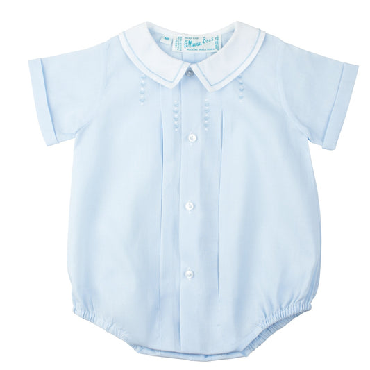 Blue Button Pleat Bubble (553F)