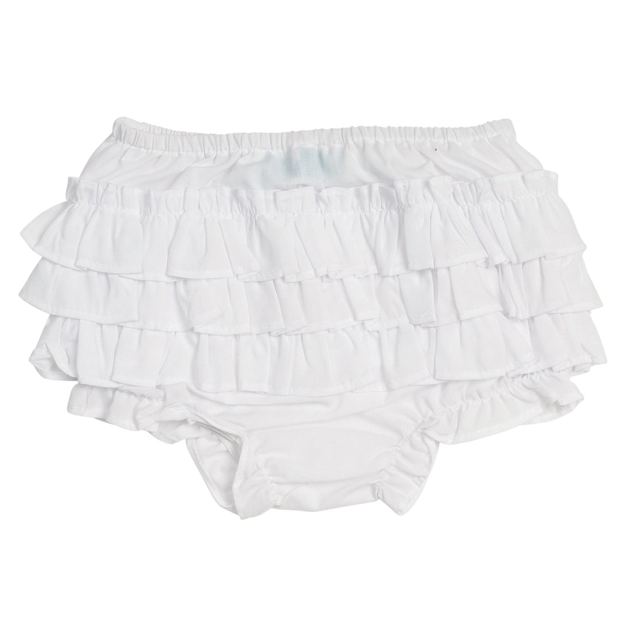 Ruffle Diaper Cover - White