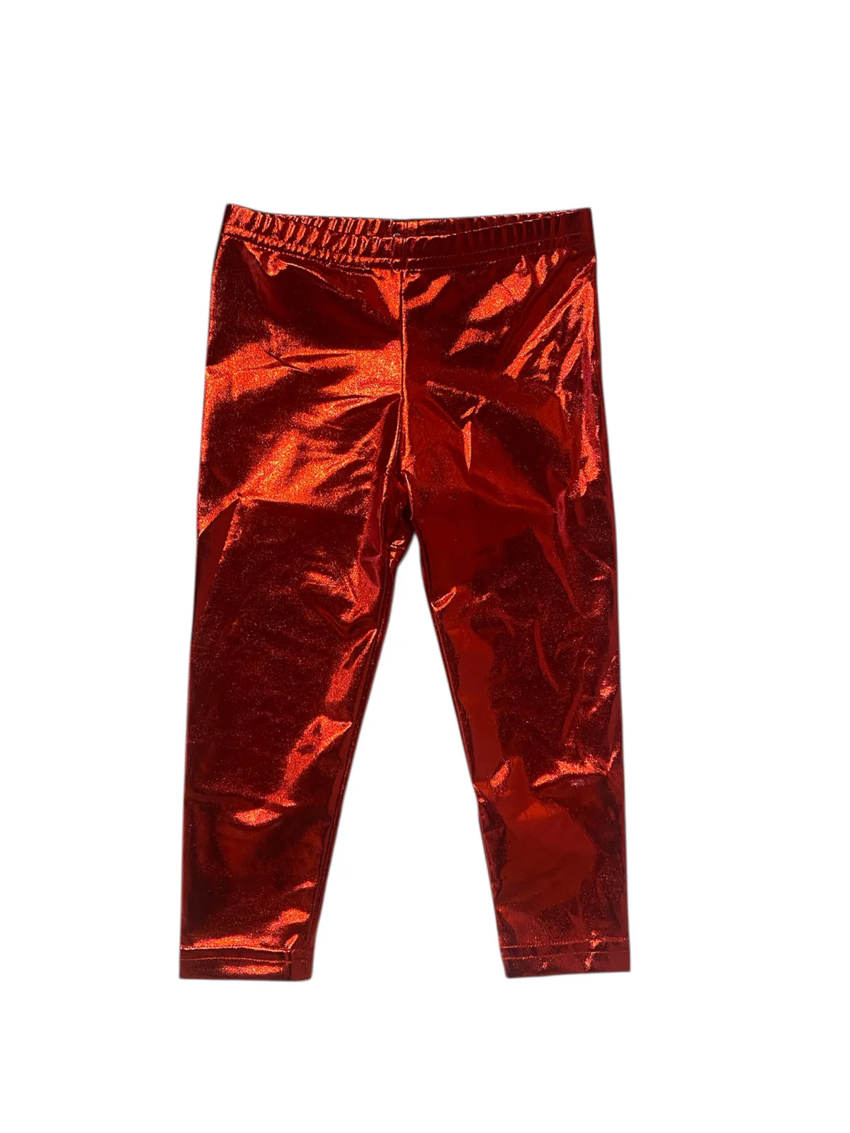 Metallic Red Leggings