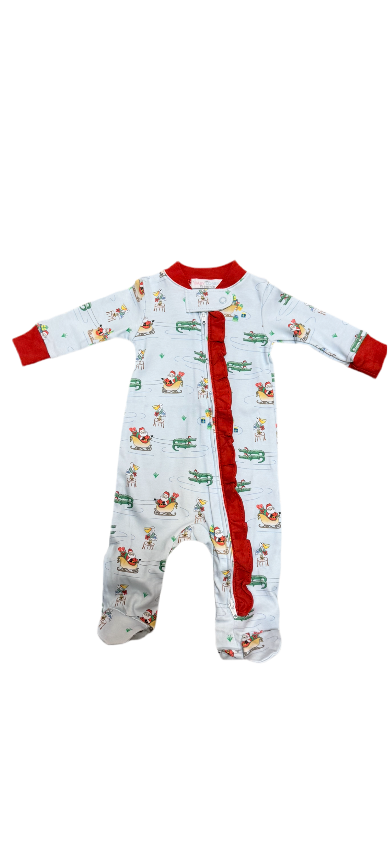 Cajun Christmas Girl Footie