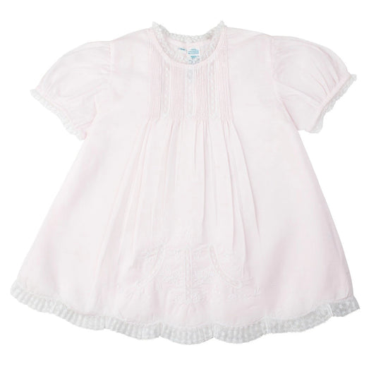 Pink Detailed Lace Sip Dress (6361)