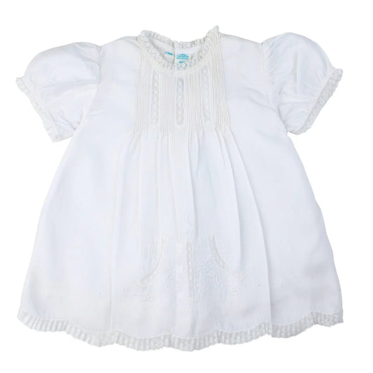 White Lace Trim Slip Dress-NB